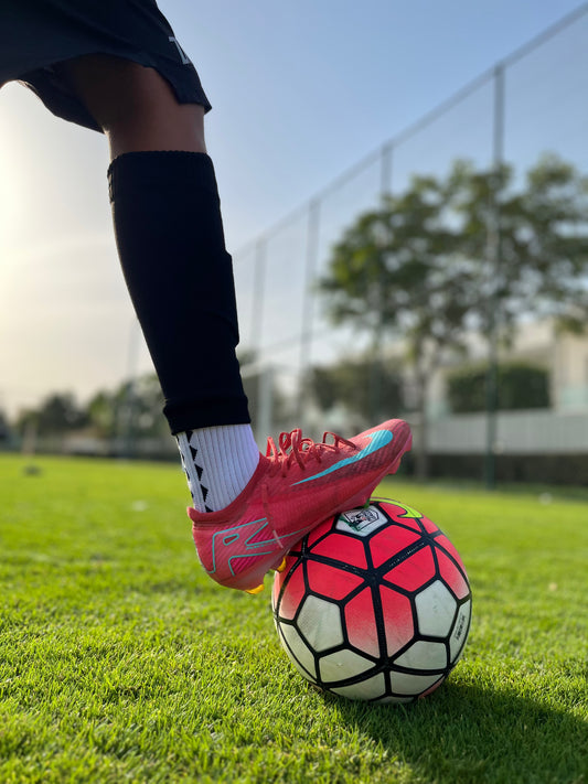 White Football Grip Socks